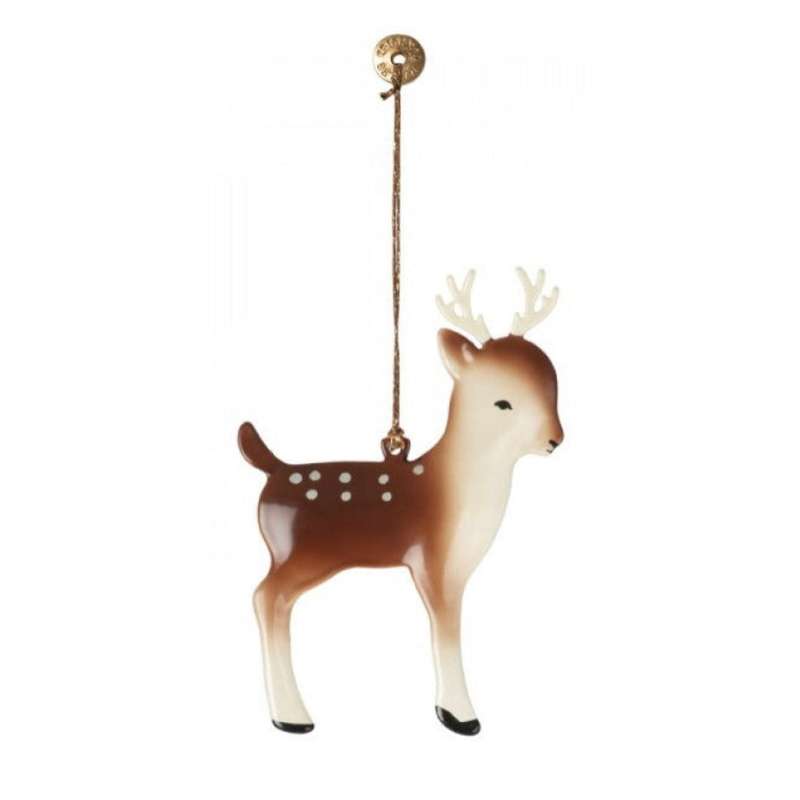 Juleornament I Metal   Bambi   Brun fra Maileg