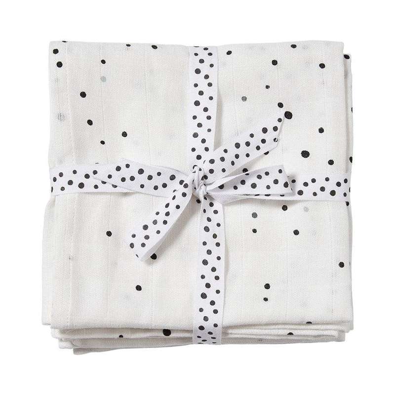 Stofbleer I 2 Pak   Dreamy Dots (hvid) fra Done By Deer