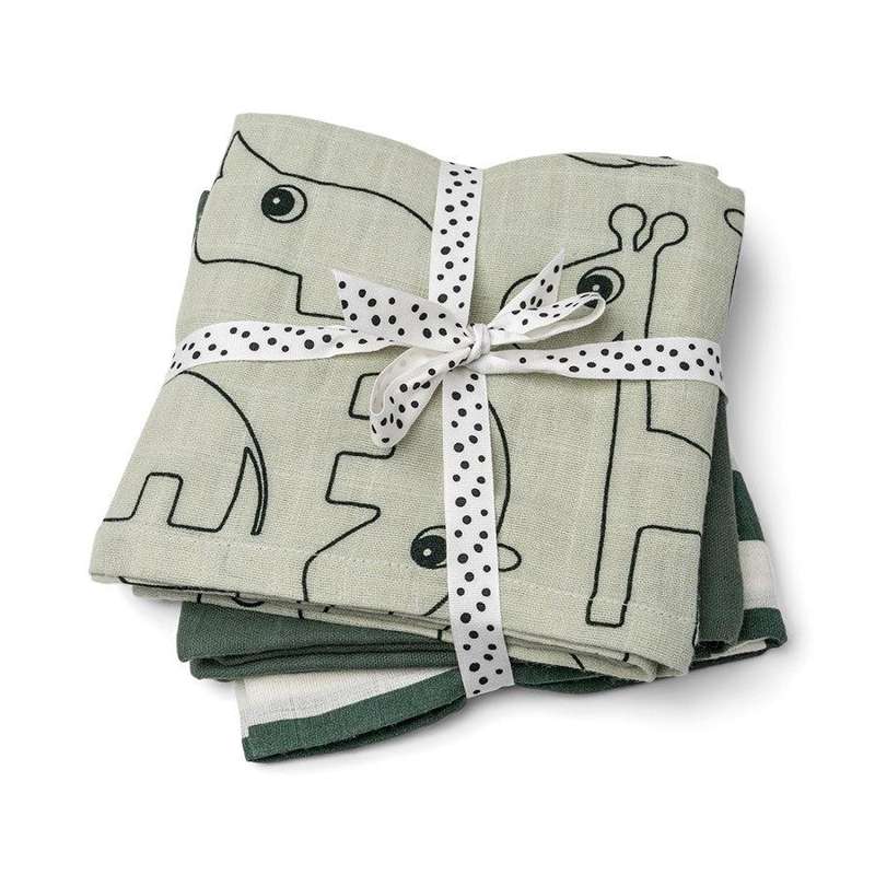 Stofble 3 Pak   Deer Friends Green fra Done By Deer
