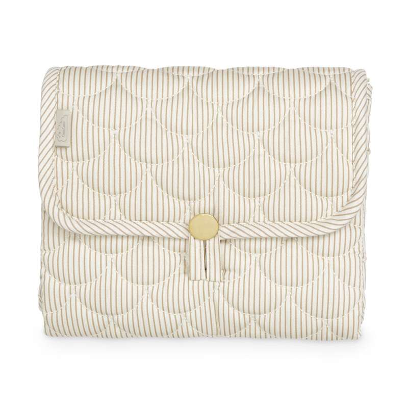 Pusleunderlag Quiltet Ocs Classic Stripes Camel fra Cam Cam Copenhagen
