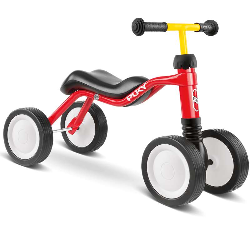 Wutsch Løbecykel M. 4 Hjul   Rød fra Puky