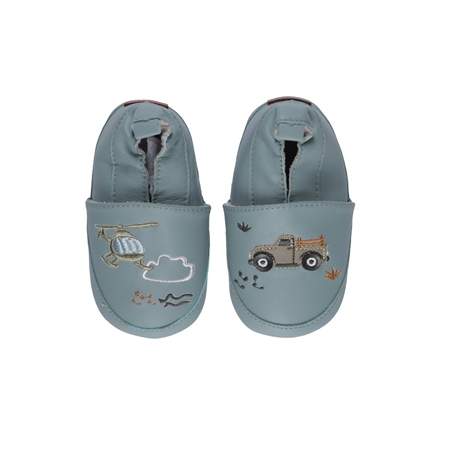 Læder Futter Silver Blue Helikopter & Truck fra Melton
