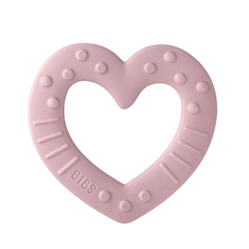 Play   Baby Bitie Bidering   Hjerte   Pink Plum fra Bibs