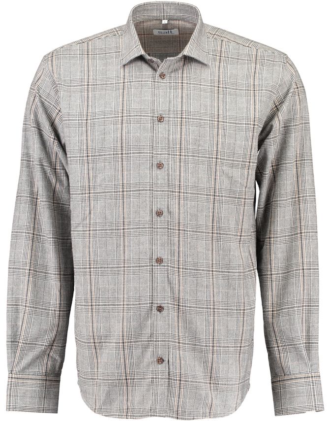 Flannel Shirt Modern Fit fra Salt
