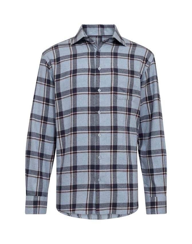 Regular Fit Shirt L S fra Black Blue