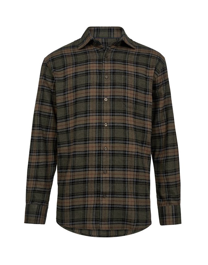Regular Fit Shirt L S fra Black Blue