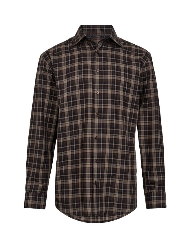 Regular Fit Shirt L S fra Black Blue