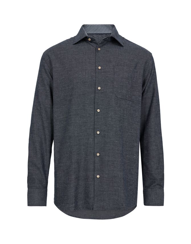 Regular Fit L S Shirt fra Black Blue