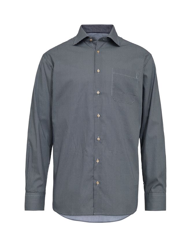 Regular Fit L S Shirt fra Black Blue