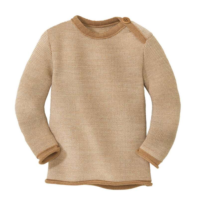 Melange Sweater   Merinould   Caramel Natur fra Disana