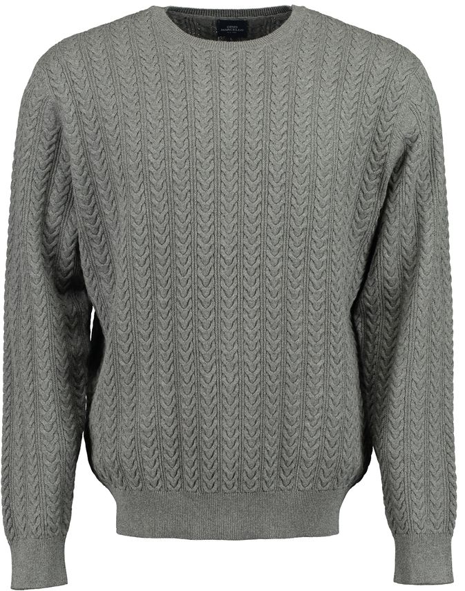 Cabel Knit Halfzip fra Gino Marcello