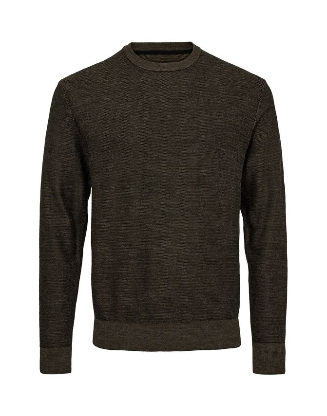 O Neck Wool Modern Fit fra Gino Marcello