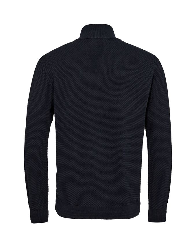 Cardigan Bubble Knit Regular fra Black Blue