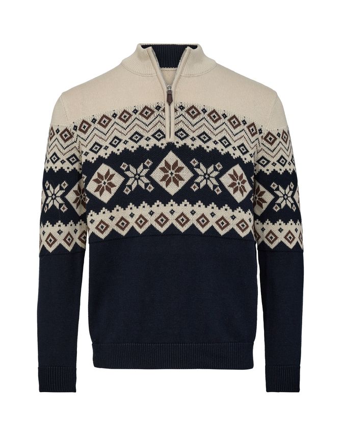 Zip Knit Modern Fit fra Gino Marcello