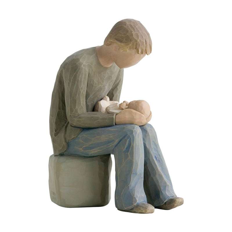 New Dad Figur (far Med Spædbarn) fra Willow Tree