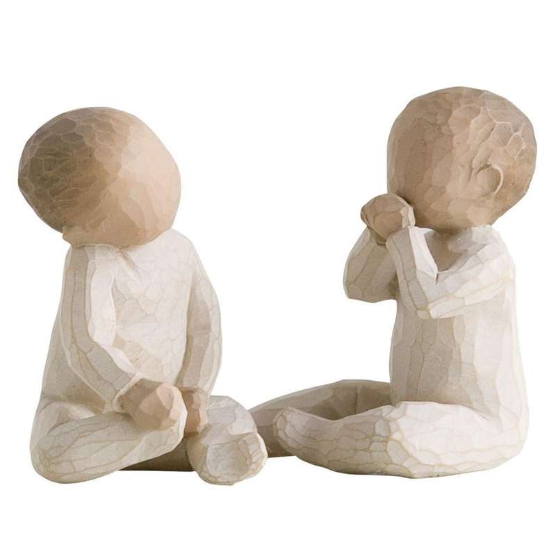 Two Together Baby Figur (to Små Tumlinger) fra Willow Tree