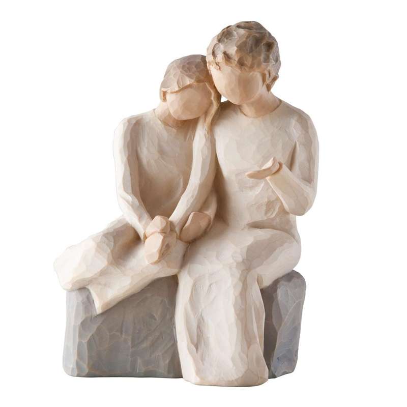 With My Grandmother Figur (bedstemor Og Stort Barnebarn) fra Willow Tree