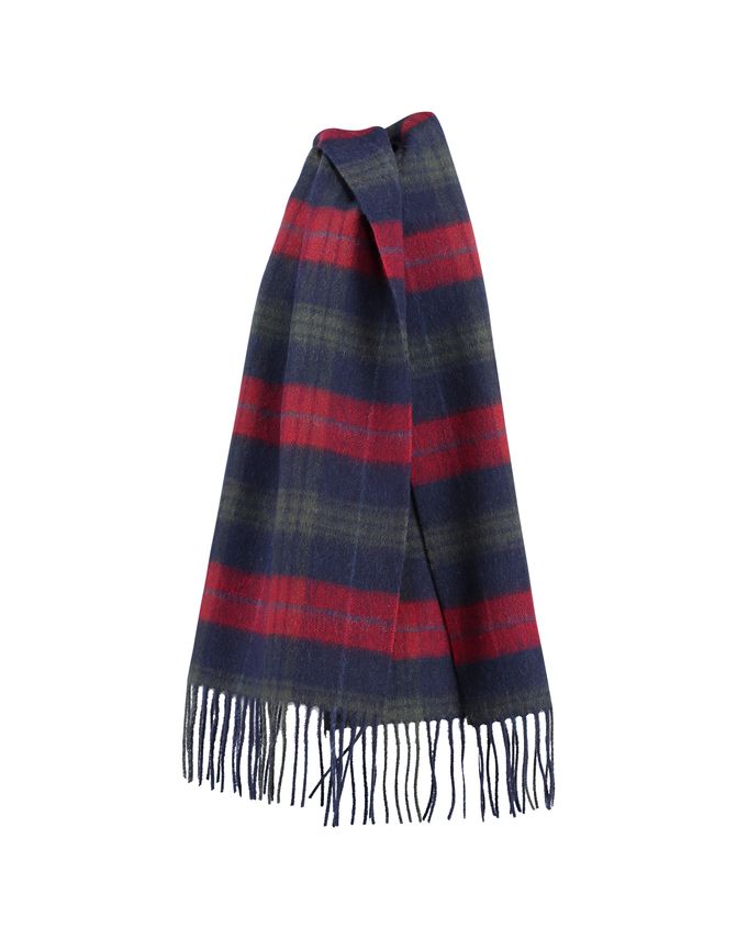 Checked Wool Scarf fra Gino Marcello