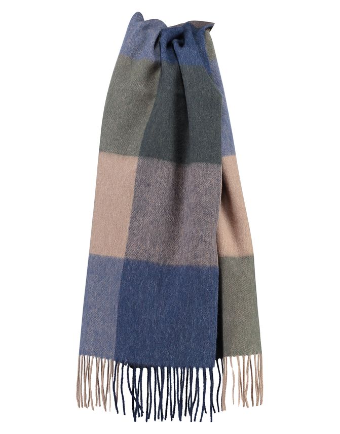 Checked Wool Scarf fra Gino Marcello
