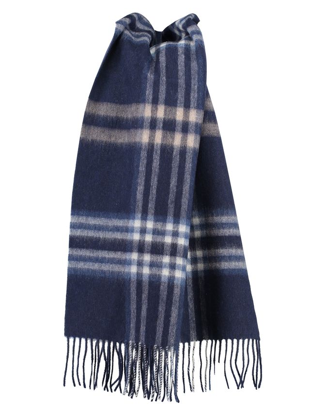 Checked Wool Scarf fra Gino Marcello