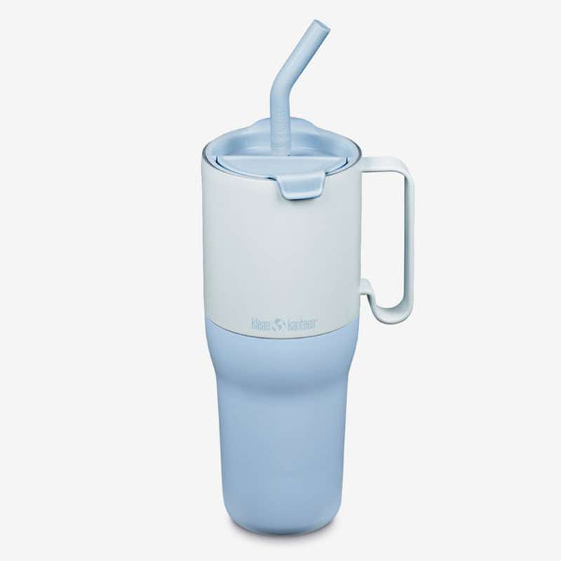 Rise Tumbler 1064ml (w Straw & Flip Straw Lid)   Ice Blue fra Klean Kanteen