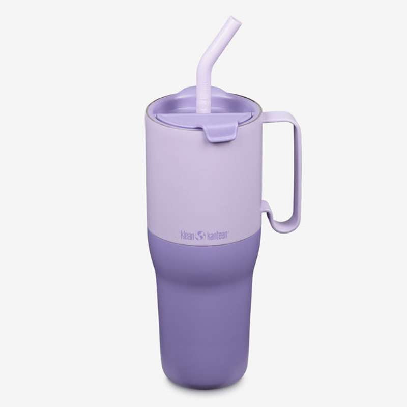 Rise Tumbler 1064ml (w Straw & Flip Straw Lid)   Orchid Bloom fra Klean Kanteen