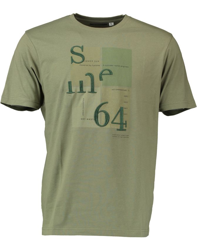 O Neck T Shirt fra Gino Marcello
