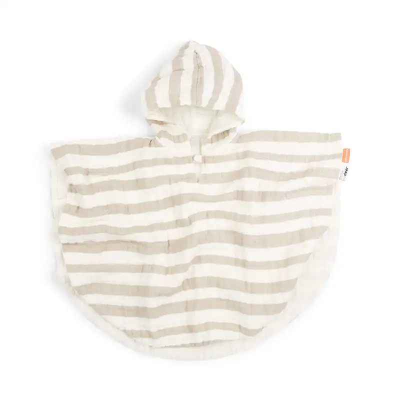 Badeponcho Gots Stripes Sand fra Done By Deer