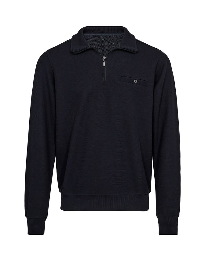 Half Zip Striktrøje fra Black Blue