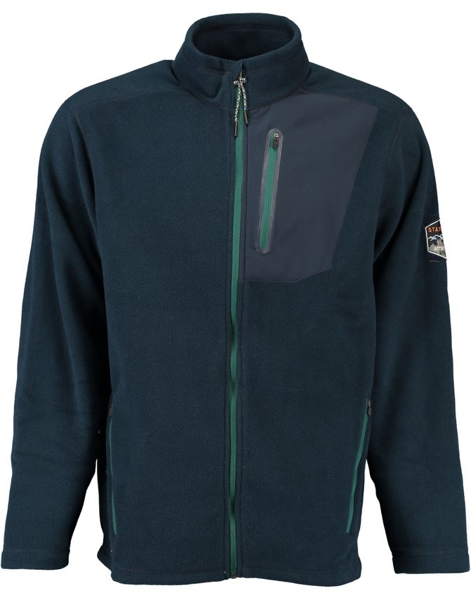 Fleece Cardigan Modern Fit fra Salt