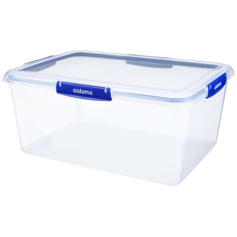 Madopbevaring   Klip It Plus   Rectangle   10l   Blå fra Sistema