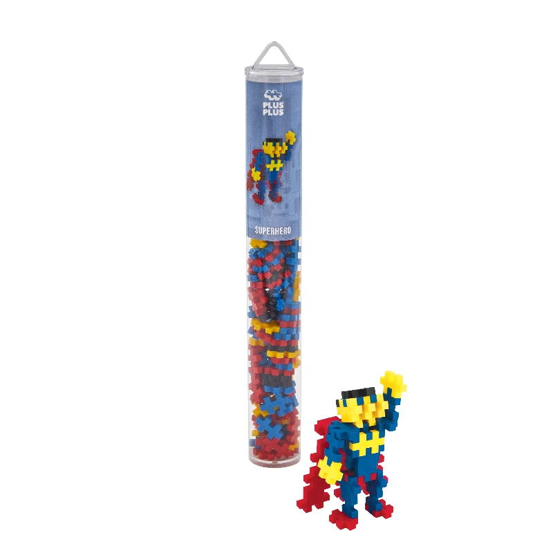 Tube Plus Plus Superhero   100 Pcs fra Plus-plus