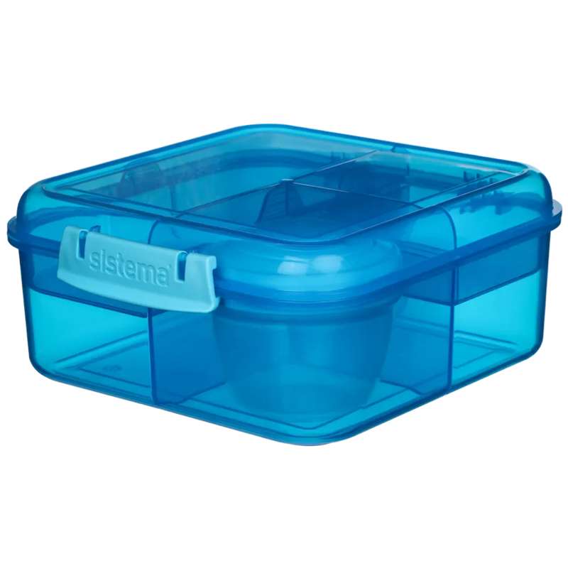 Madkasse   Bento Cube Lunch   1.25l   Blå fra Sistema