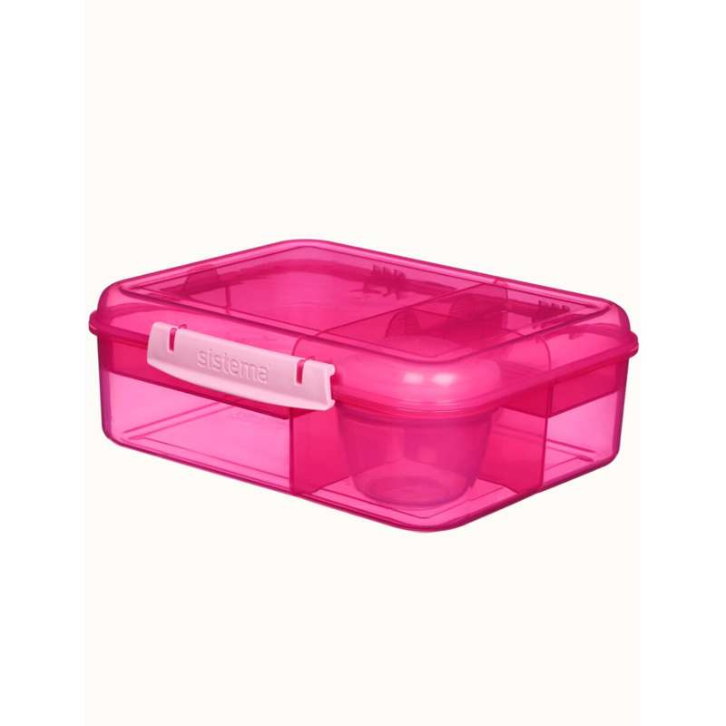 Madkasse   Bento Lunch   1.65l   Pink fra Sistema