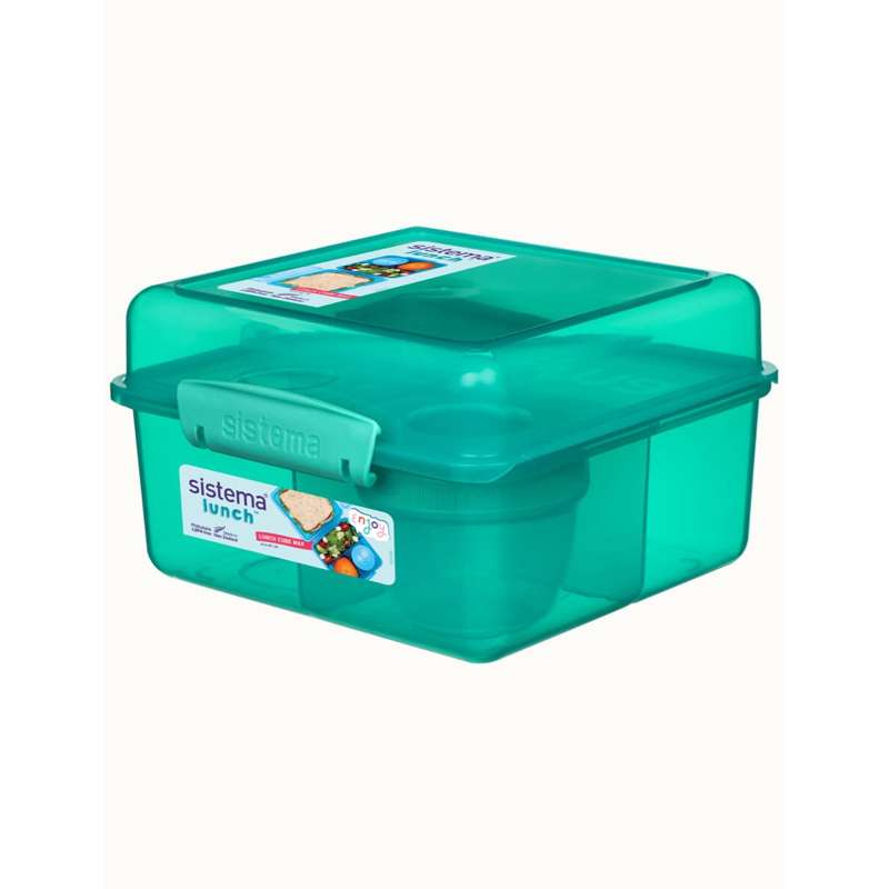 Madkasse   Lunch Cube Max Lunch   2l   Minty Teal fra Sistema