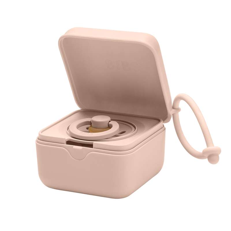 Accessories Pacifier Box   Sutteboks M. Plads Til 3 Sutter   Blush fra Bibs