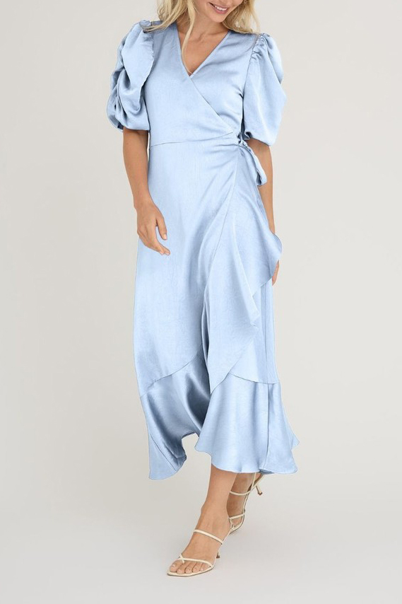 A View   Kjole   Sinda Dress   Light Blue (levering Midt April) fra A-view