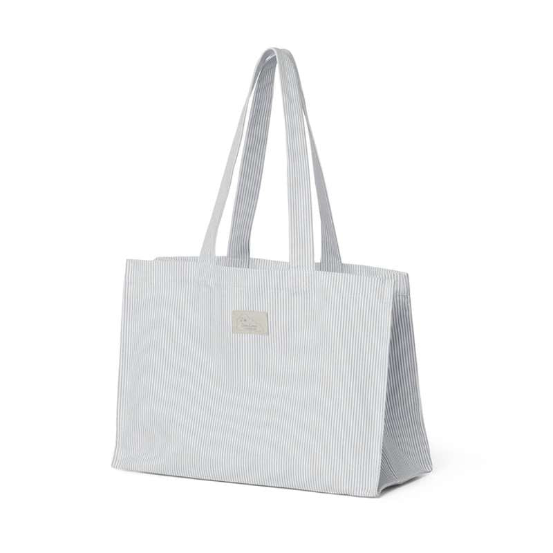 Kanvas Tote Bag   Gots   Classic Stripes Blue fra Cam Cam Copenhagen