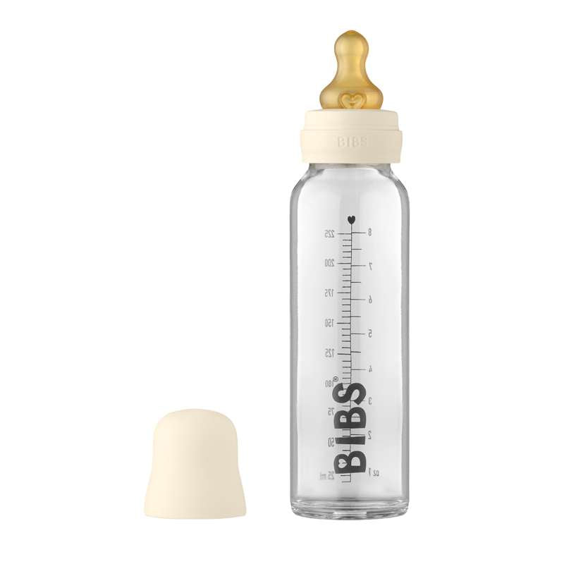 Bottle Sutteflaskesæt Glas Latex Rund 225 Ml. Ivory fra Bibs