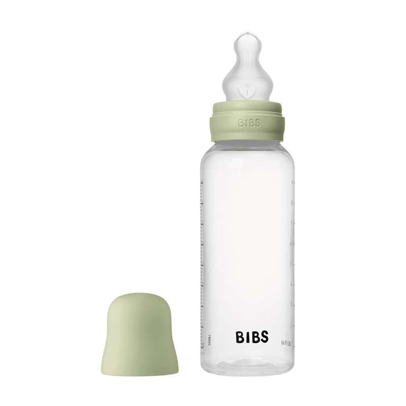 Bottle   Sutteflaskesæt   Plastik   Silikone Medium Flow Rund   270 Ml.   Sage fra Bibs