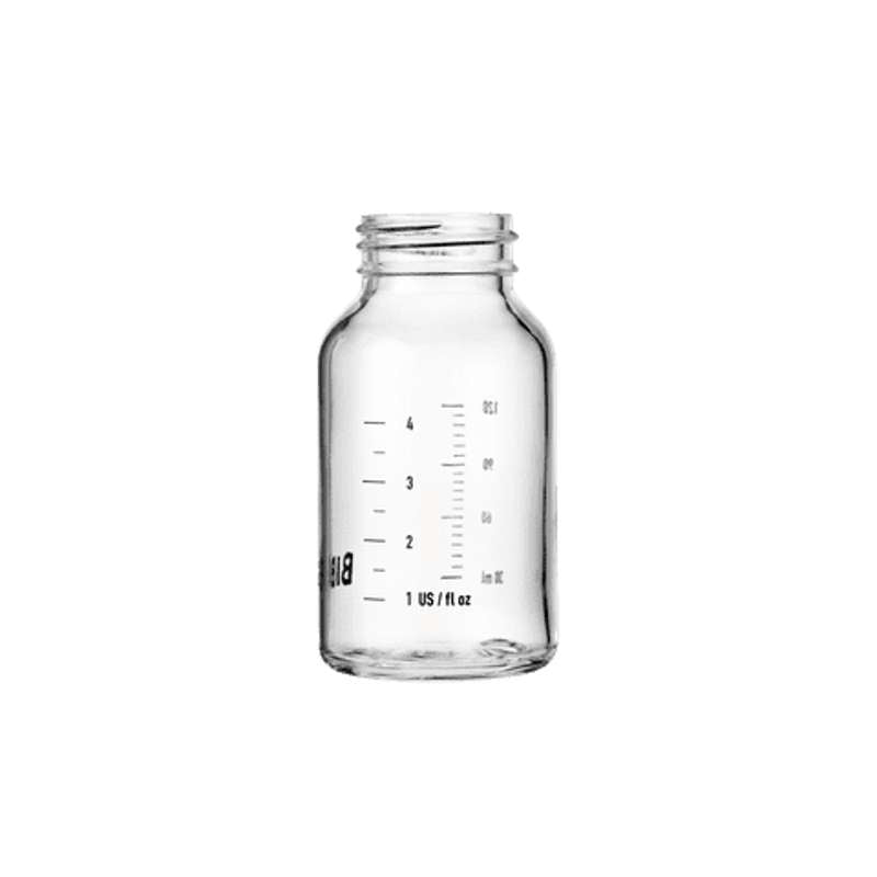 Bottle   Tilbehør   Lille Sutteflaske   Glas   120 Ml. fra Bibs