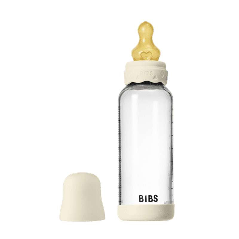 Bottle Sutteflaskesæt Glas Boheme Latex Medium Flow Rund 240 Ml. Ivory fra Bibs