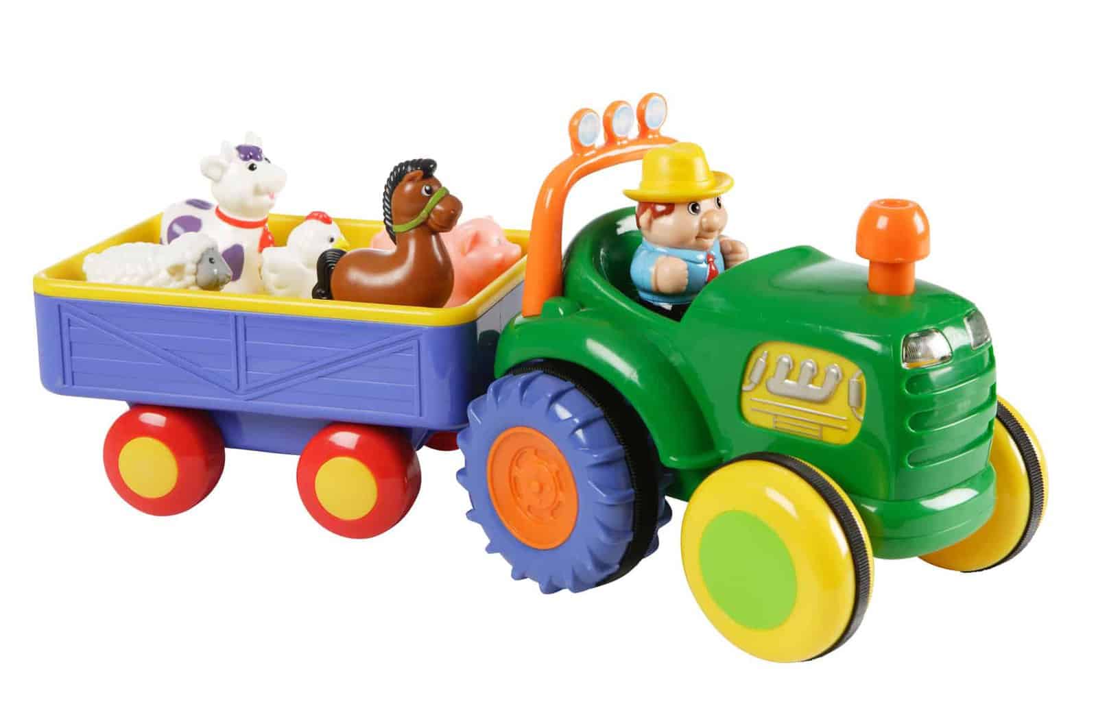 Hb Farm Tractor W Trailer fra Happy Baby