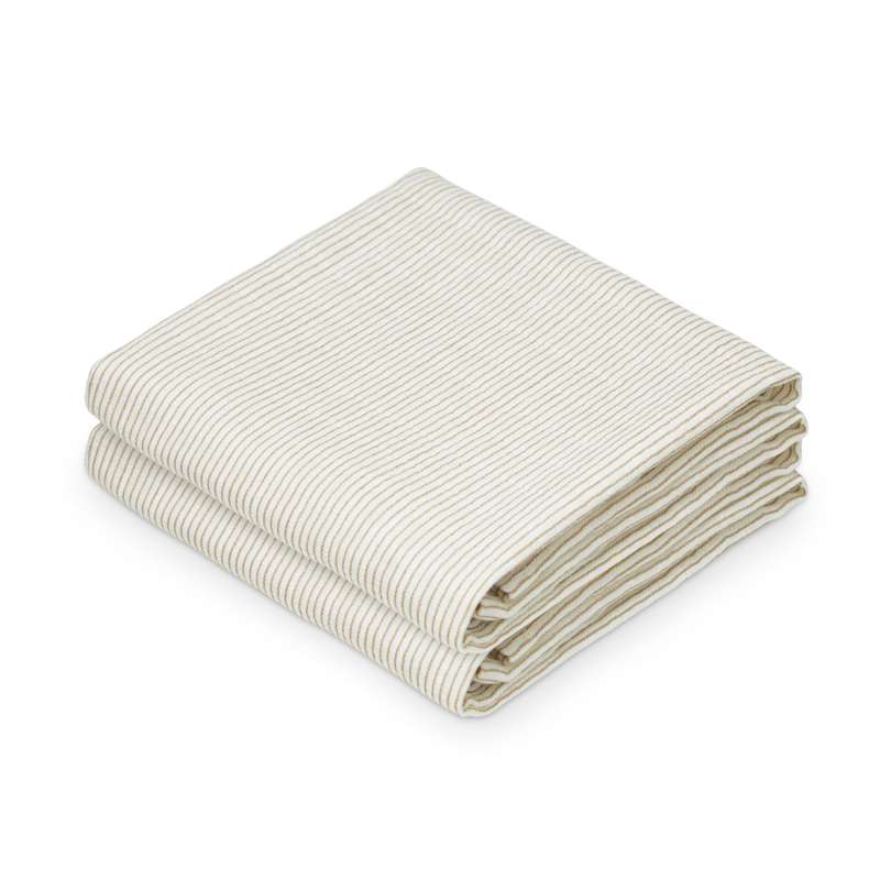 Stofble 2 Pak Gots Classic Stripes Camel fra Cam Cam Copenhagen