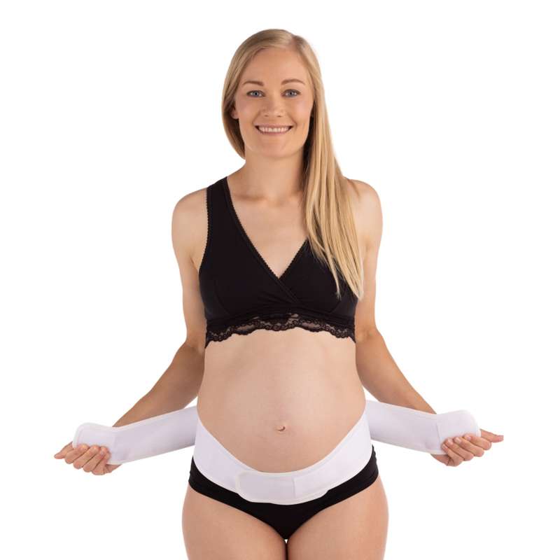 Mum To Be Støttebælte Justerbart Velcro   Hvid fra Carriwell