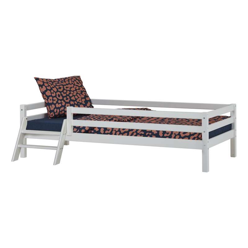 Eco Dream   Juniorseng M. Stige Og Sengehest   90x200 Cm.   Hvid fra Hoppekids