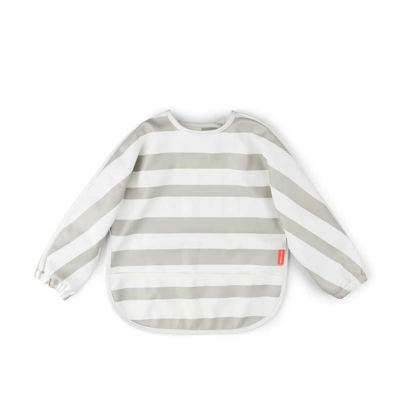 Hagesmæk M. ærmer Og Lomme   Stripes (sand) fra Done By Deer