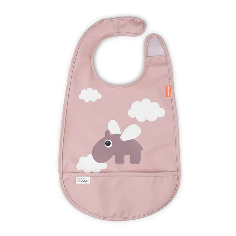 Hagesmæk M Velcro Happy Clouds Pudder fra Done By Deer
