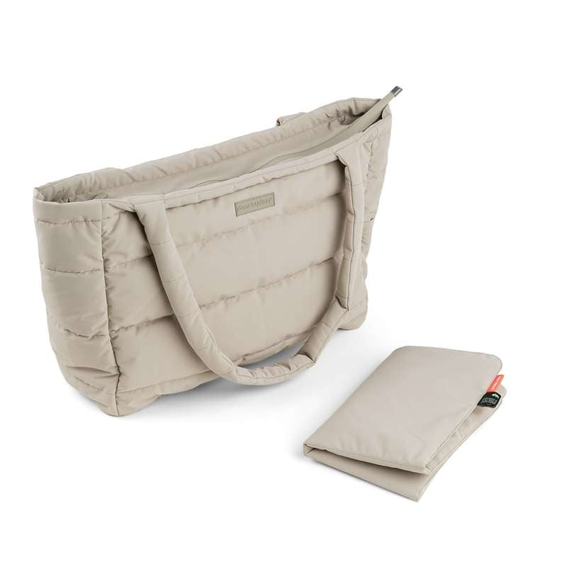 Quiltet Pusle Totebag   Sand fra Done By Deer