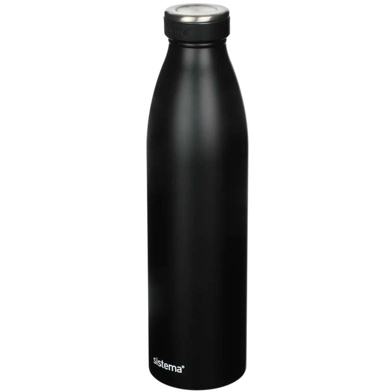 Termoflaske   Rustfrit Stål   750ml   Black fra Sistema